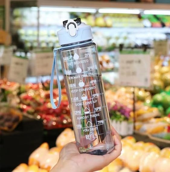 3 Transparent Water Bottle combo Leak Proof & Break-Proof