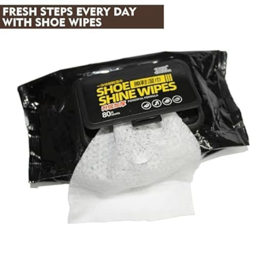 Shoe Shine Wipes | Quick Sneaker & Shoe Cleaner | Cleaning Wet Wipes for Canvas