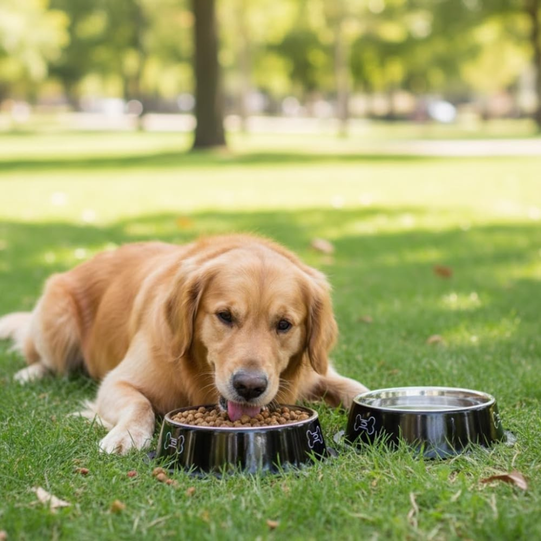 Pets Empire Anti-Skid Dog Food Bowl (200 ml) | Stainless Steel Dog Food & Water Feeding Bowl | Basic Pets Feeding Bowls - Perfect for Dogs, Puppy, Cat & Kittens | Medium (Buy 1, Get 1 Free)