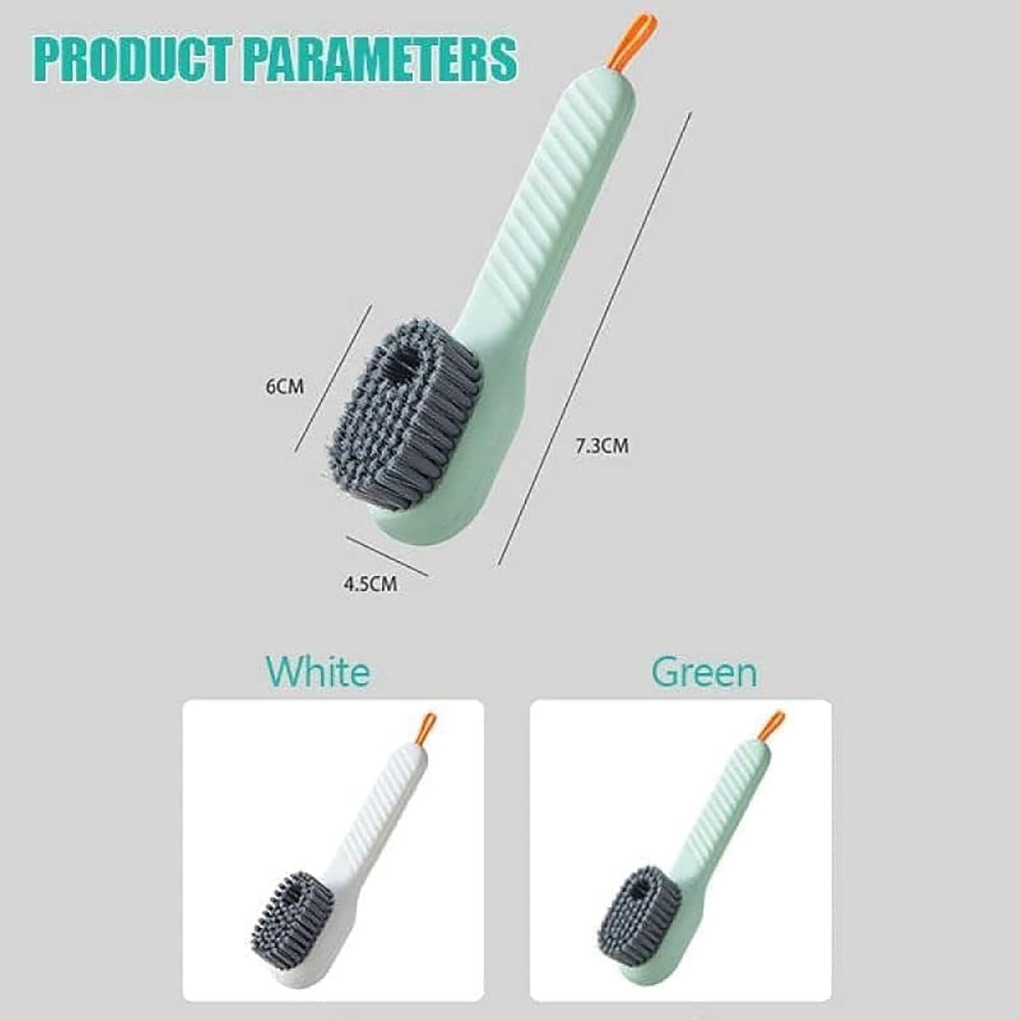 Multifunctional Shoe Scrubber Brush with Liquid Soap Dispenser