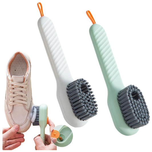 Multifunctional Shoe Scrubber Brush with Liquid Soap Dispenser