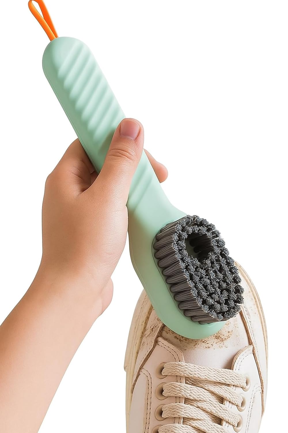 Multifunctional Shoe Scrubber Brush with Liquid Soap Dispenser