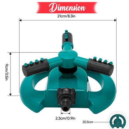 Sprinkler Nozzle-sprays water over grass, lawns, gardens, parks, and agricultural fields