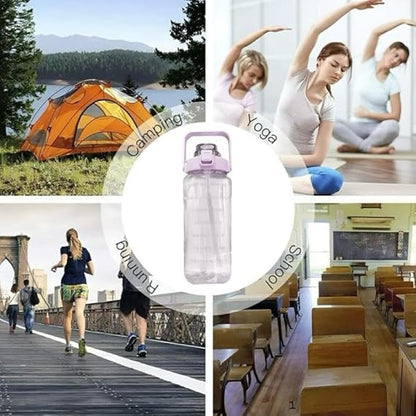 3 Transparent Water Bottle combo Leak Proof & Break-Proof
