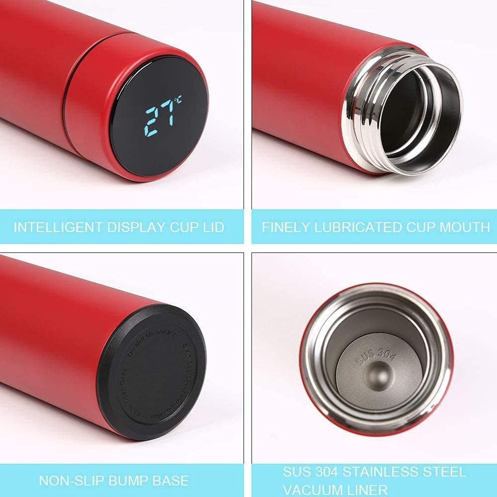 Smart LED Temperature Water Bottle 500 ml Stainless Steel Flask (Pack of 1)