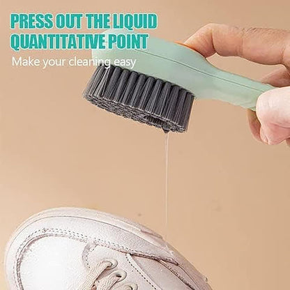 Multifunctional Shoe Scrubber Brush with Liquid Soap Dispenser