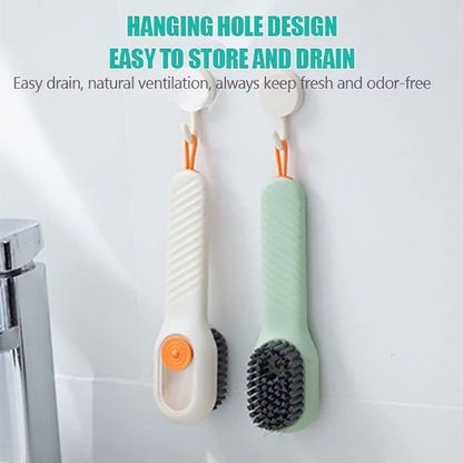 Multifunctional Shoe Scrubber Brush with Liquid Soap Dispenser