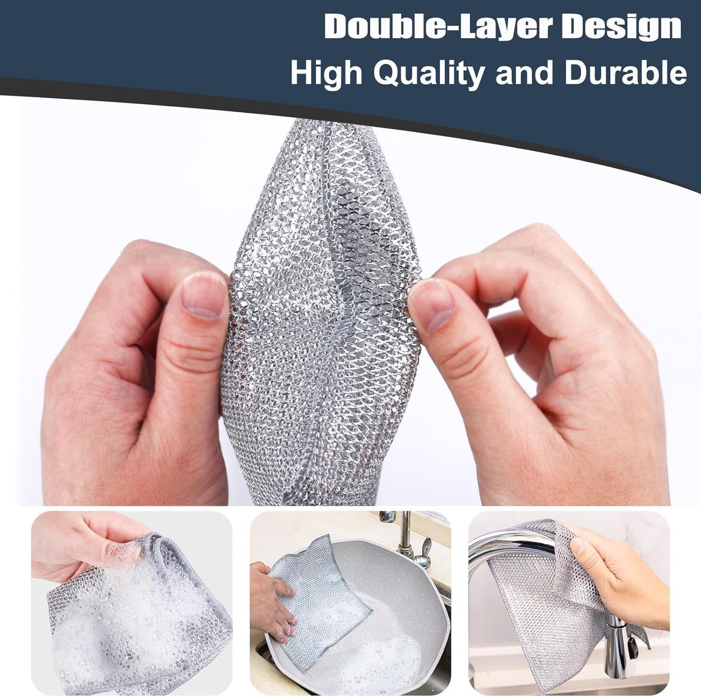 Dish Wash Clothes or kitchen cleaning cloth ( Regular, Pack of 10 )