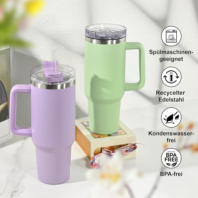 Stainless Steel Tumbler Double Walled Insulated Tumbler Mug 1200 ML