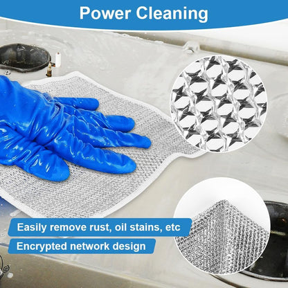 Dish Wash Clothes or kitchen cleaning cloth ( Regular, Pack of 10 )