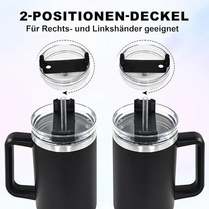 Stainless Steel Tumbler Double Walled Insulated Tumbler Mug 1200 ML