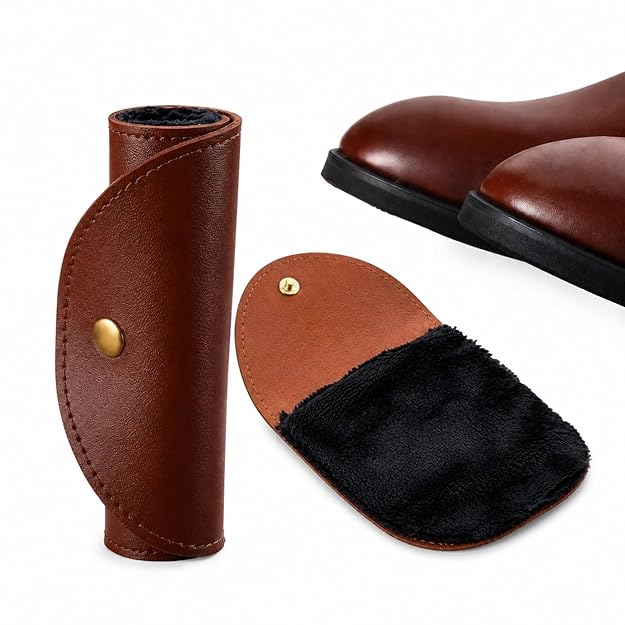 Hand Glove Cleaner for Leather Shoes, Boots, Bags, Car Seats, Coats, Jackets (Set of 2, Brown)