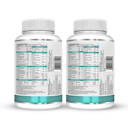 SwissLife Forever Multivitamin with Probiotics | 45 Ingredients with Vitamins A, B Complex, C, D, E, Zinc, Biotin, Minerals & Giloy | For Men & Women | 60 Tablets (Pack of 2)