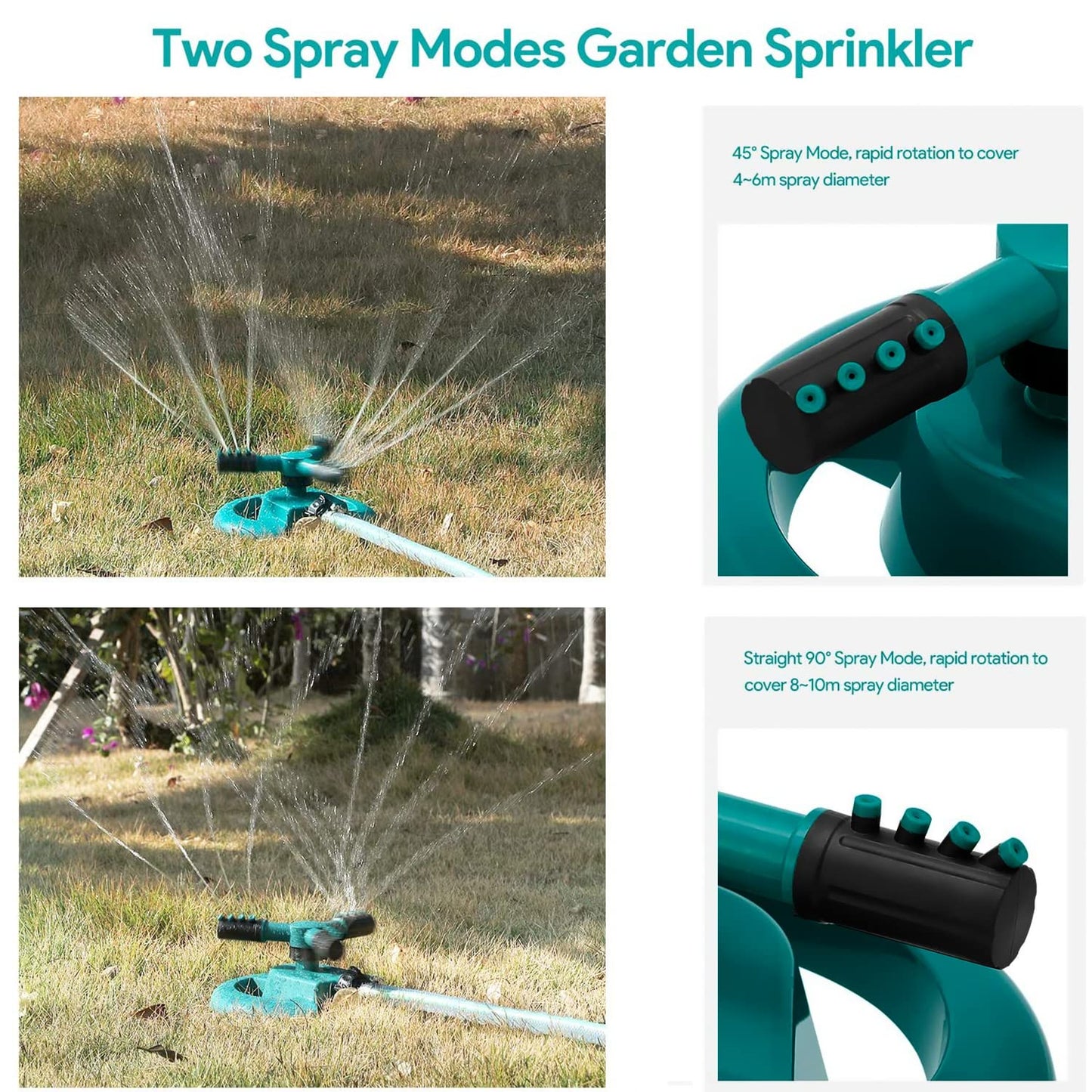 Sprinkler Nozzle-sprays water over grass, lawns, gardens, parks, and agricultural fields