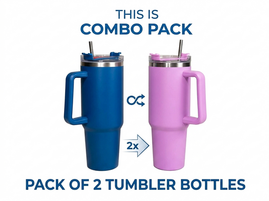 Stainless Steel Tumbler 1200 ML Combo (Pack of 2) 1200 ML