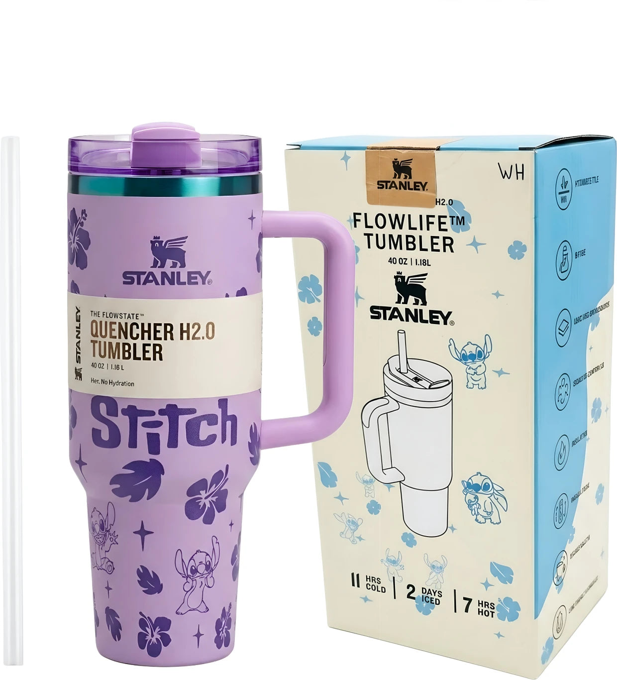 Customised Stitch Tumbler 1200ML (STAINLESS STEEL)