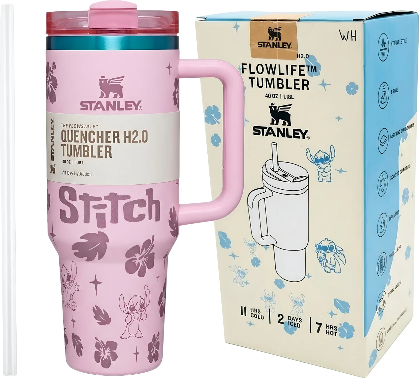 Customised Stitch Tumbler 1200ML (STAINLESS STEEL)