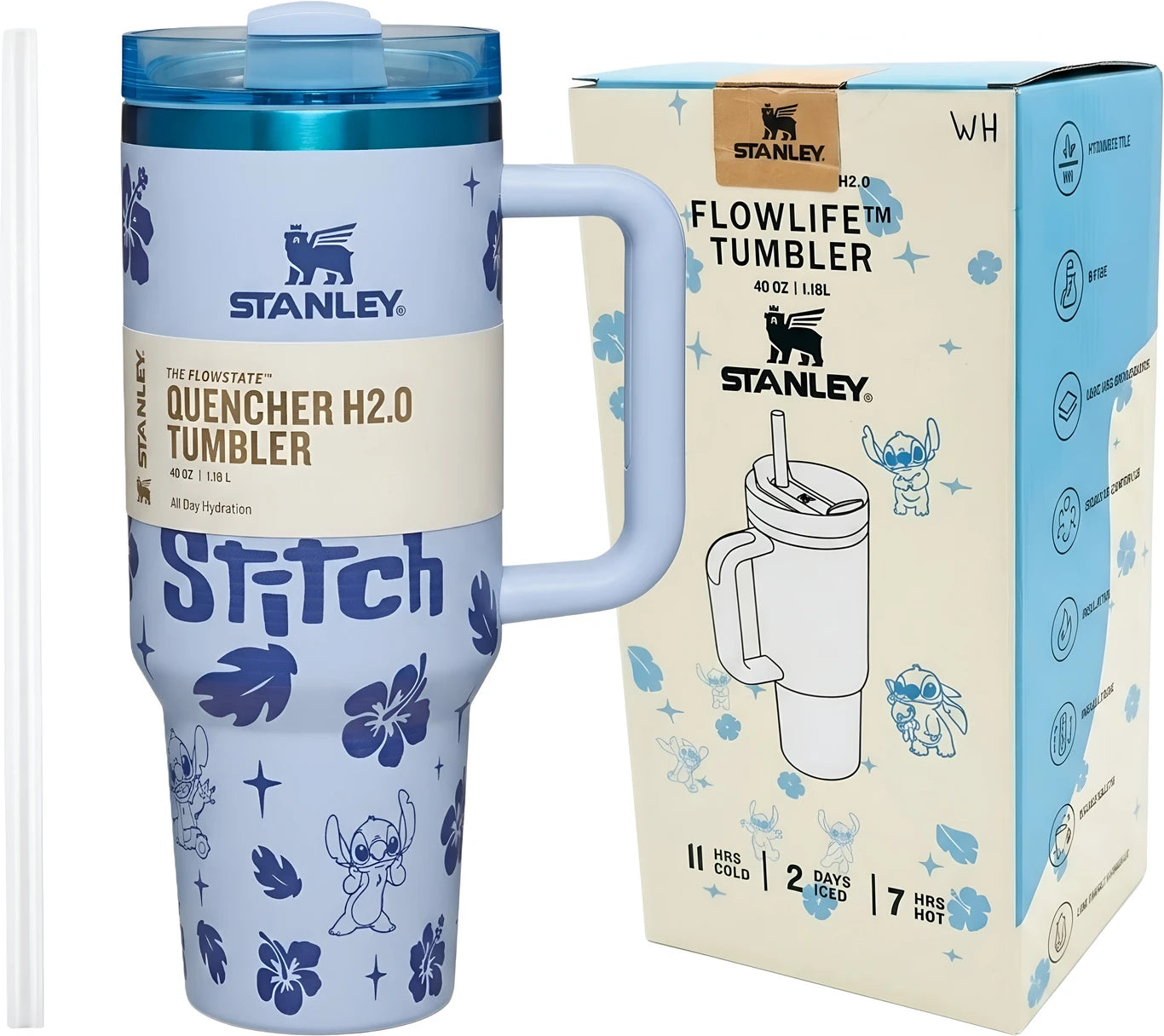 Customised Stitch Tumbler 1200ML (STAINLESS STEEL)