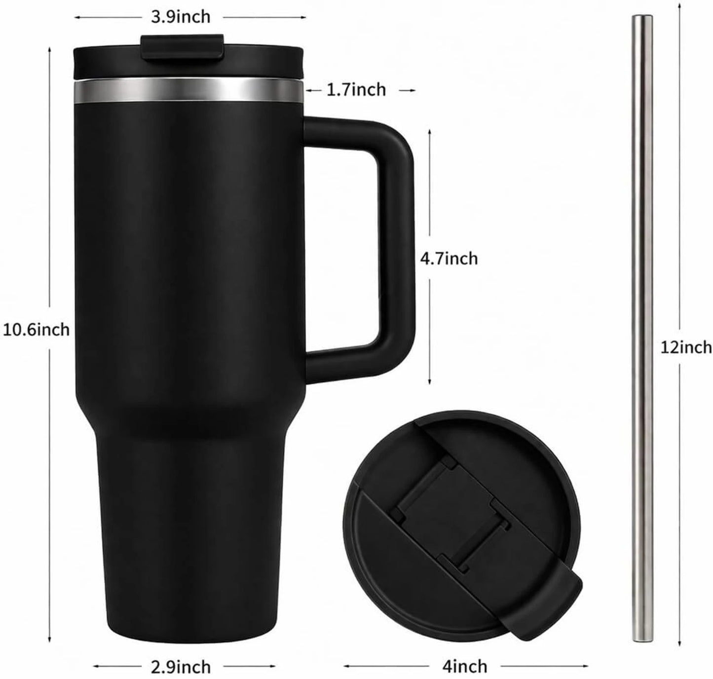 Stainless Steel Tumbler Double Walled Insulated Tumbler Mug 1200 ML